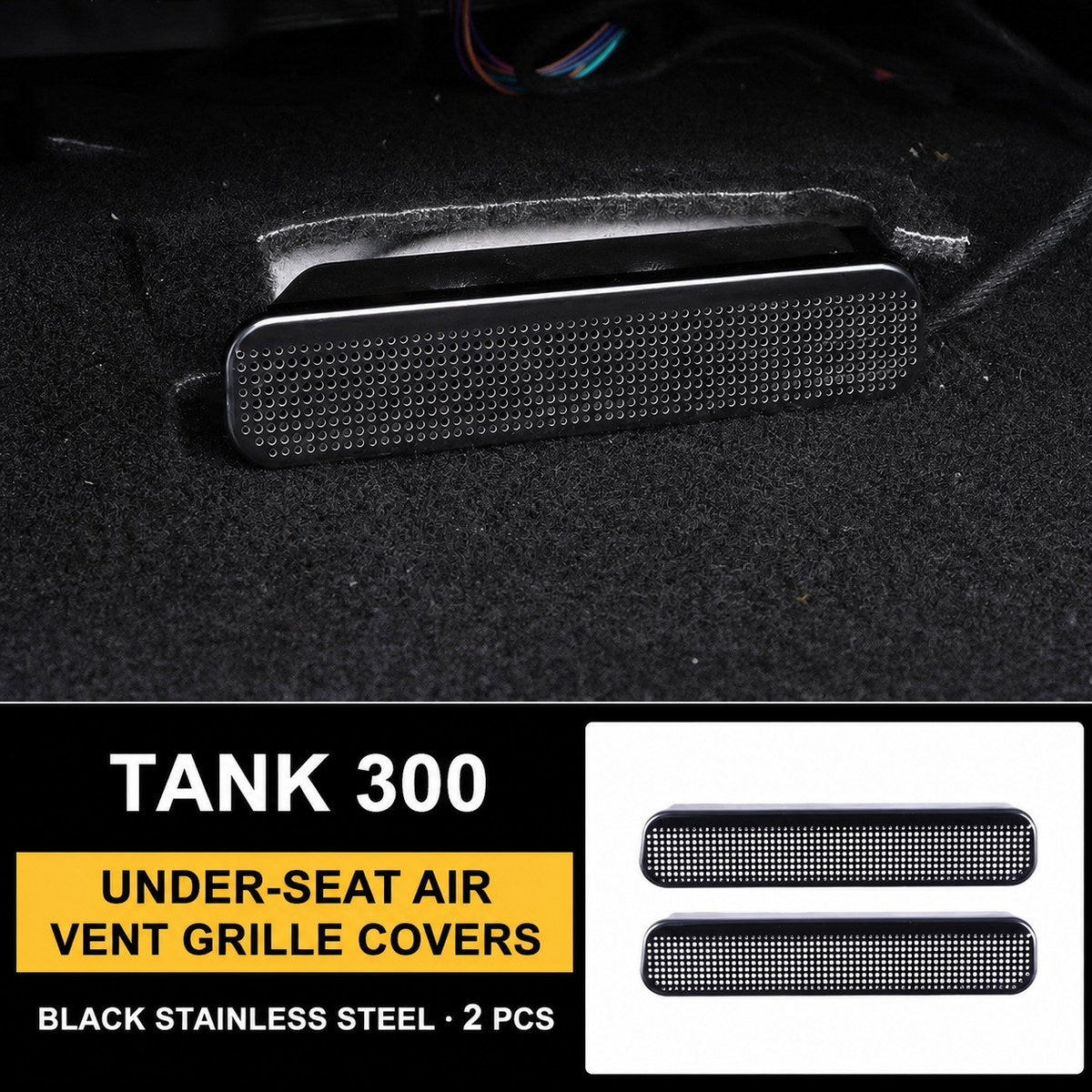 Under-Seat Air Vent Grille Covers for Tank 300