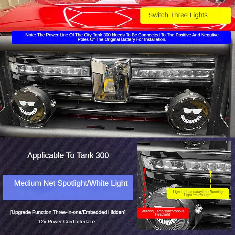 Middle Grille Spotlight Pair for GWM Tank 300 - product image 4 of 4