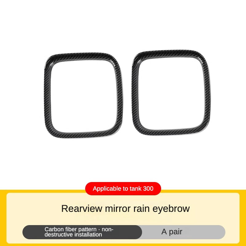 Rear View Mirror Cover and Rain Eyebrow Pair for GWM Tank 300 - product image 6 of 9