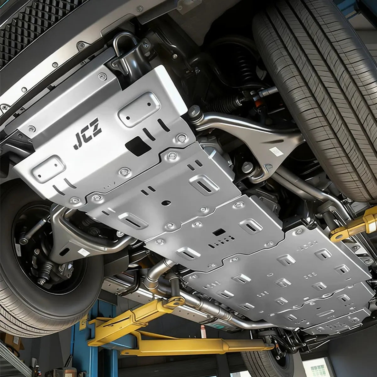 8mm Aluminum Alloy Fuel Tank Skid Plate for GWM Tank 300 / 400 / 500 – Off-Road Underbody Chassis Guard