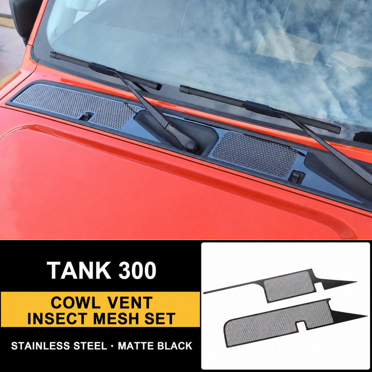 Cowl Vent Insect Mesh Set for Tank 300