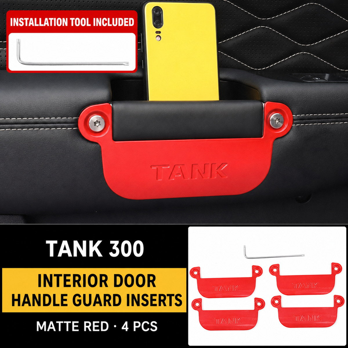 Interior Door Handle Guard Inserts for Tank 300