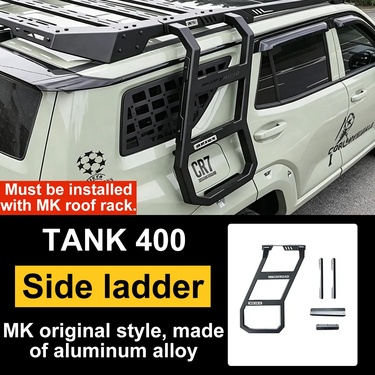 Tank 400 roof rack for the meika