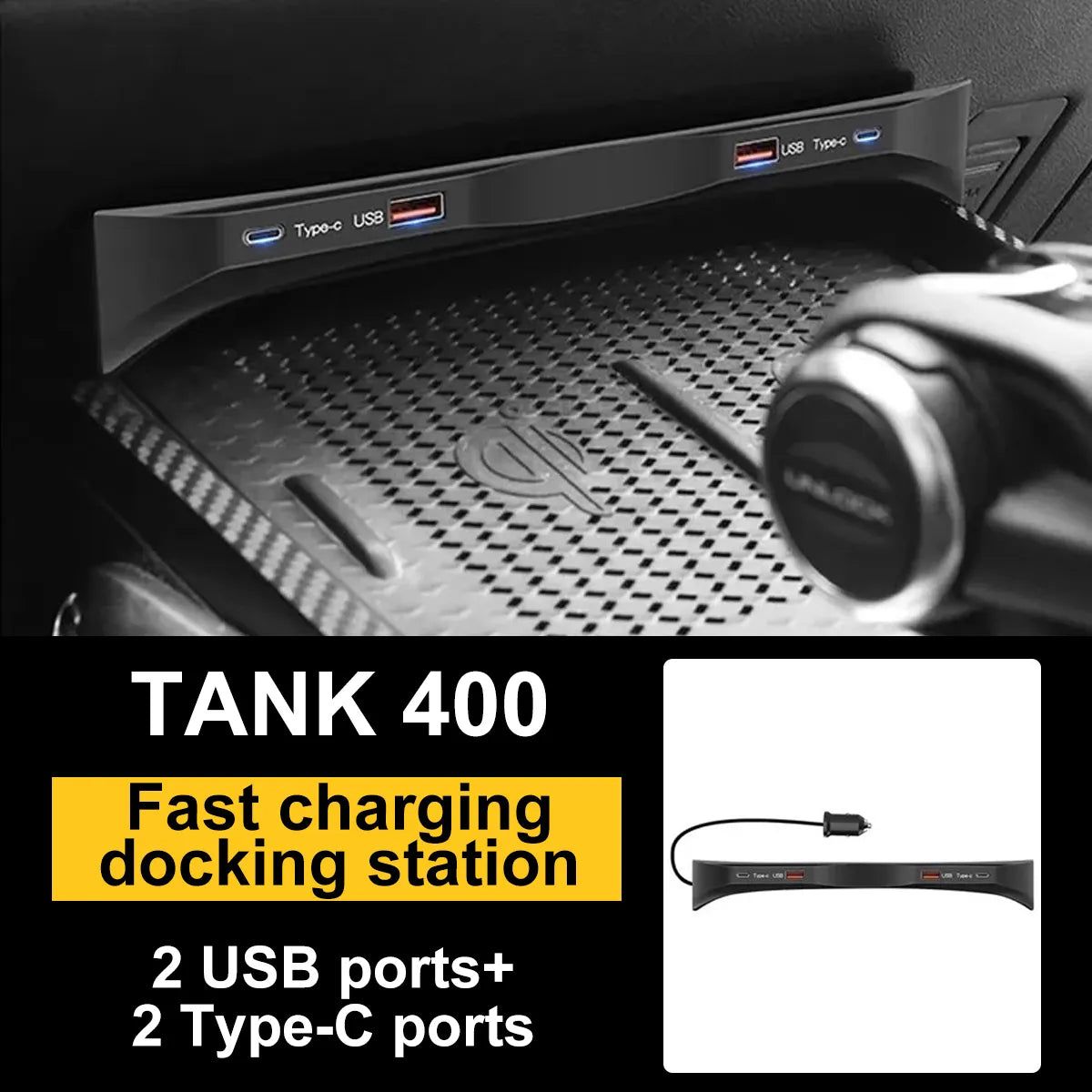 Universal expansion hub for charging Tank 400