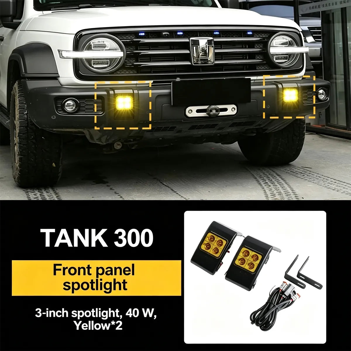 Front bumper spotlight Tank 300