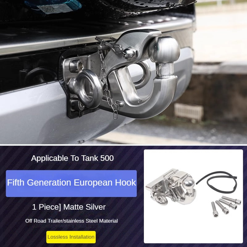 Stainless Steel Trailer Hook Kit for GWM Tank 500 - product image 7 of 7