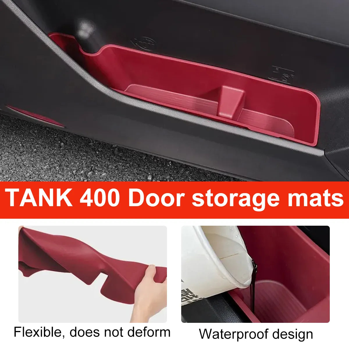 Protective mats for door pockets Tank 400