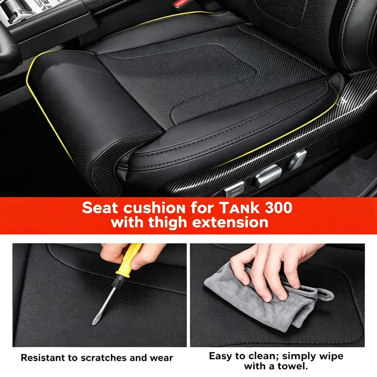 Seat lining for Tank 300 with thigh extender