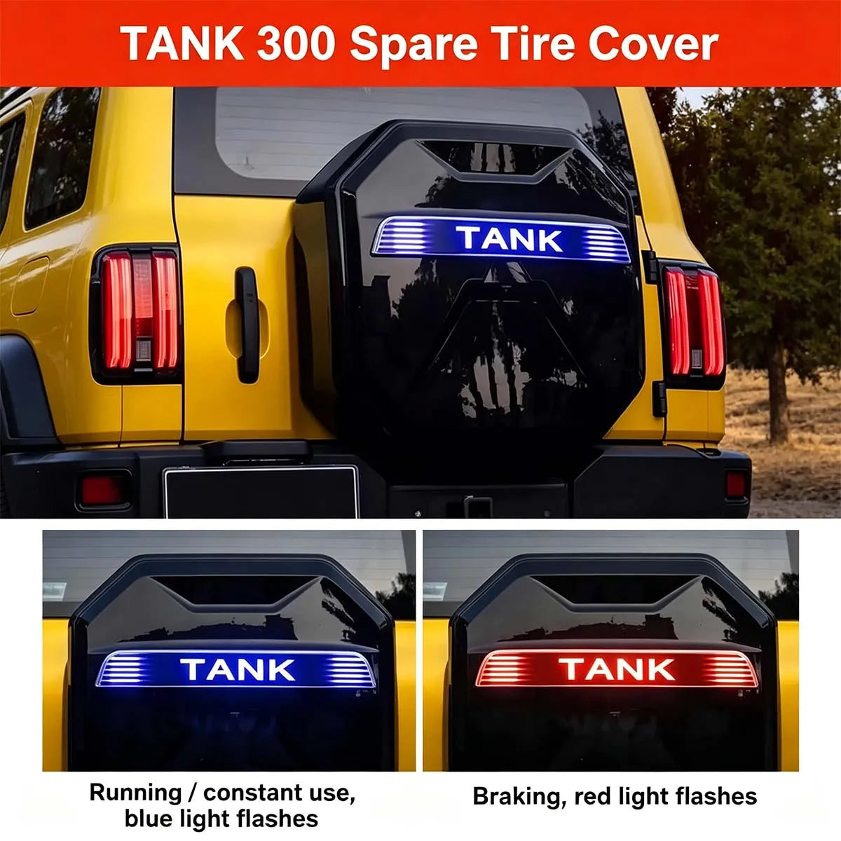 Cover for spare wheel Tank 300