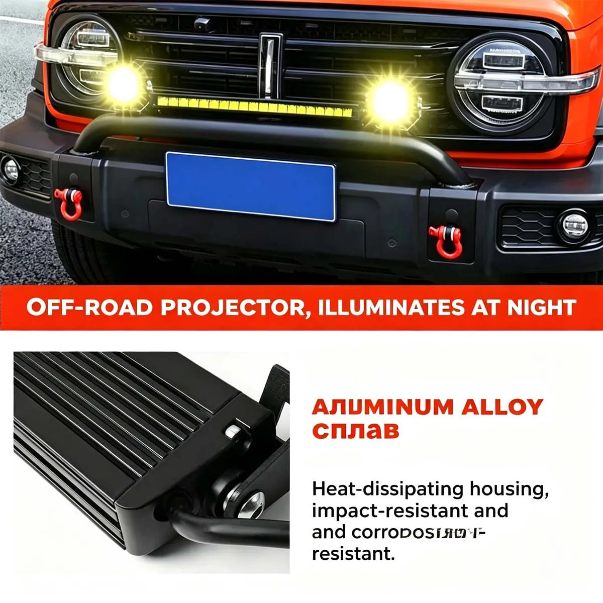Front Bumper & Driving Light Mount Package for Tank 300