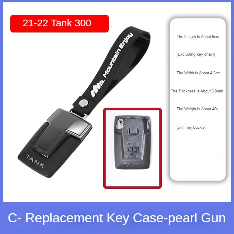 Half-Pack Chrome Key Shell for GWM Tank 300 and Tank 500 - product image 3 of 10