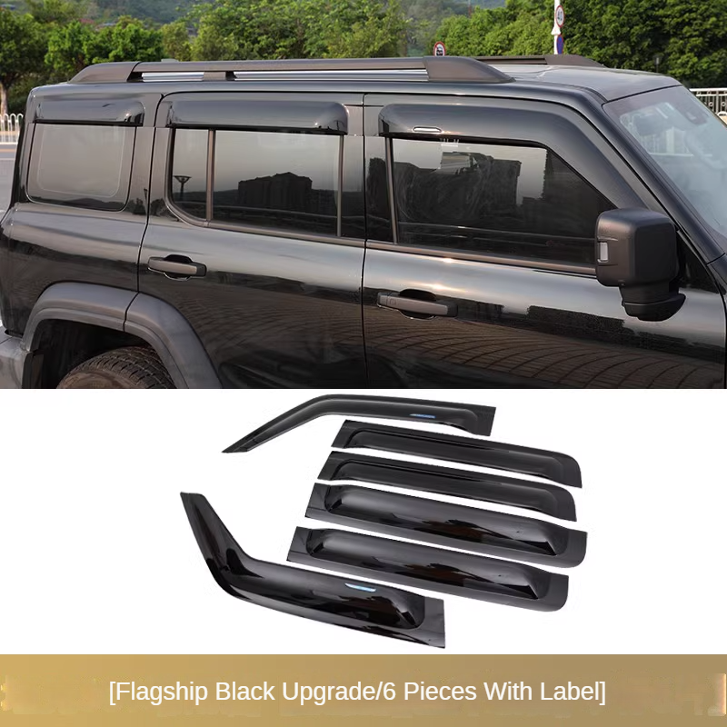 Translucent Window Rain Shield Set for GWM Tank 300/500 - product image 7 of 9