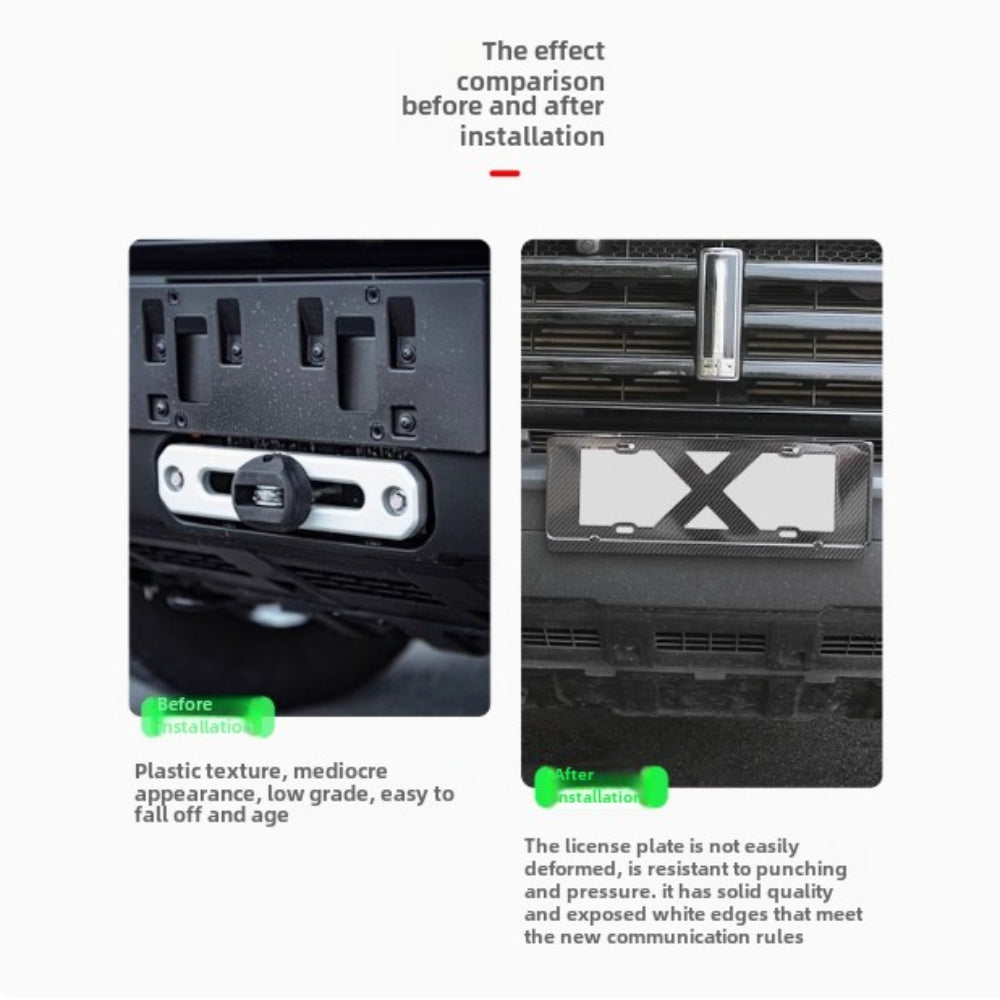GWM Tank 300 License Plate Frame - product image 3 of 3