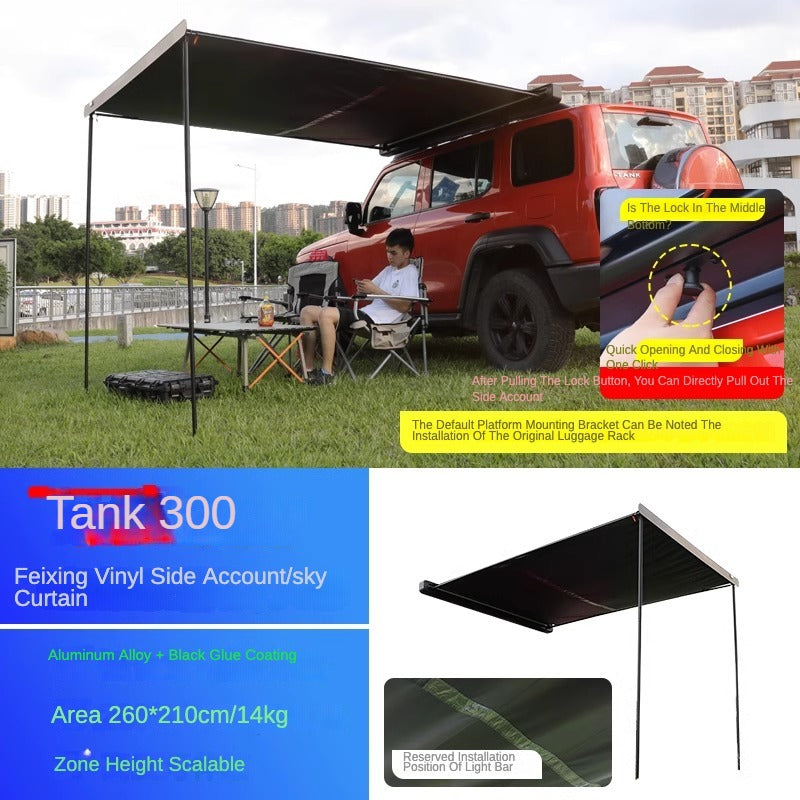 2 x 2.5 m Side Awning, Roof Rack and Ladder Options for GWM Builds - product image 6 of 15