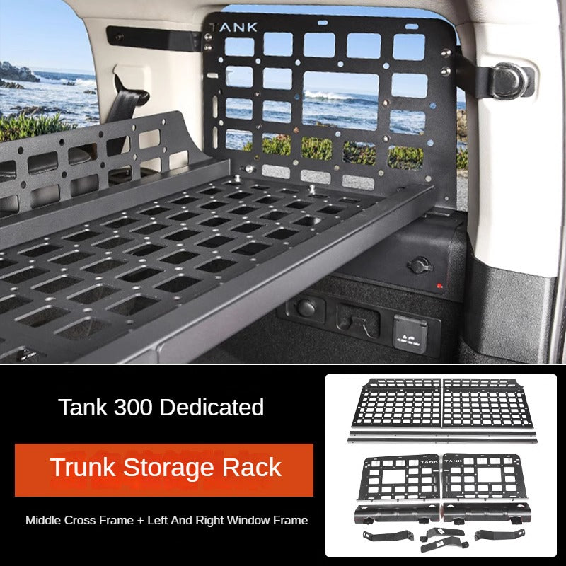 Modular Trunk Side Window Storage Rack System for GWM Tank 300