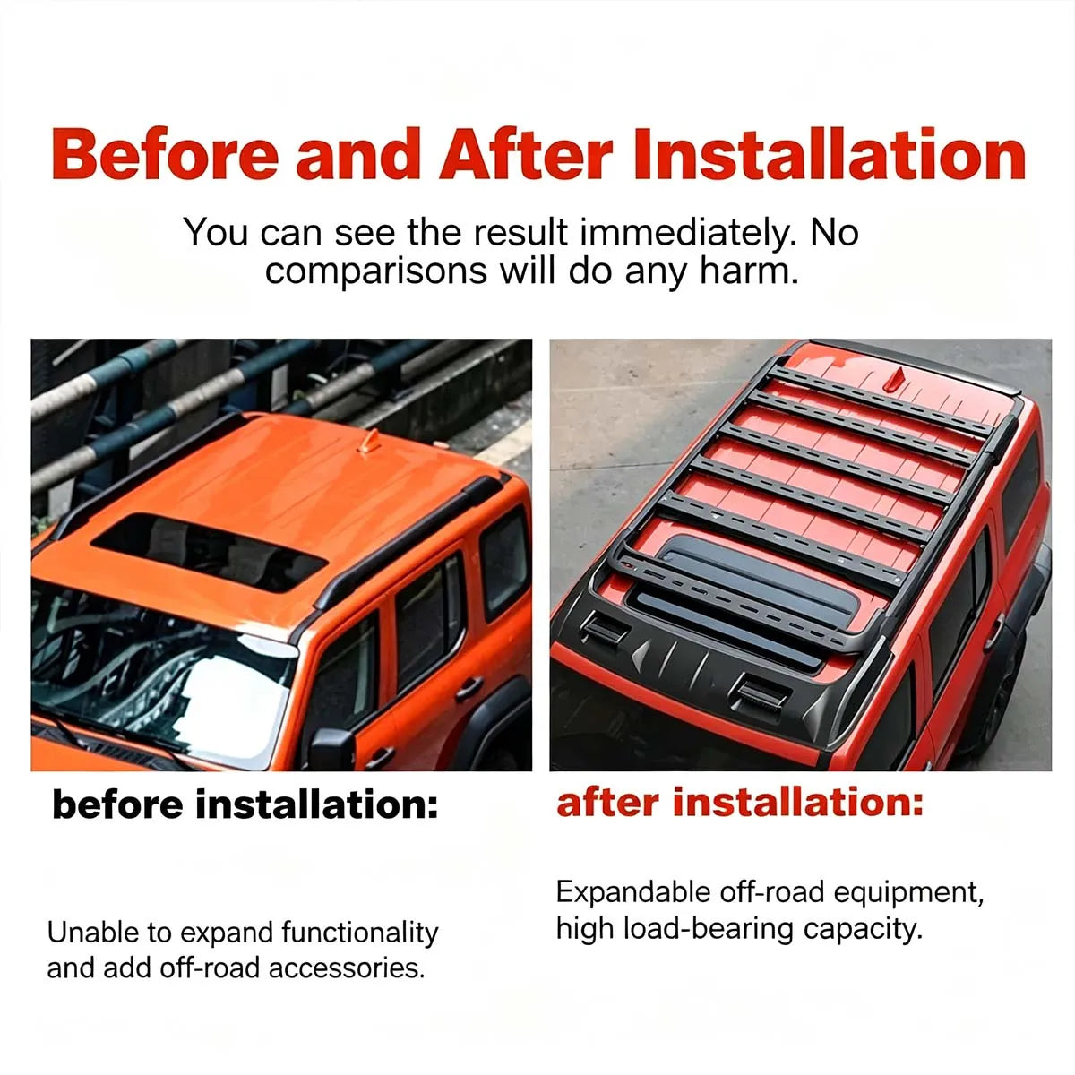 Accessories for the roof rack Tank 300