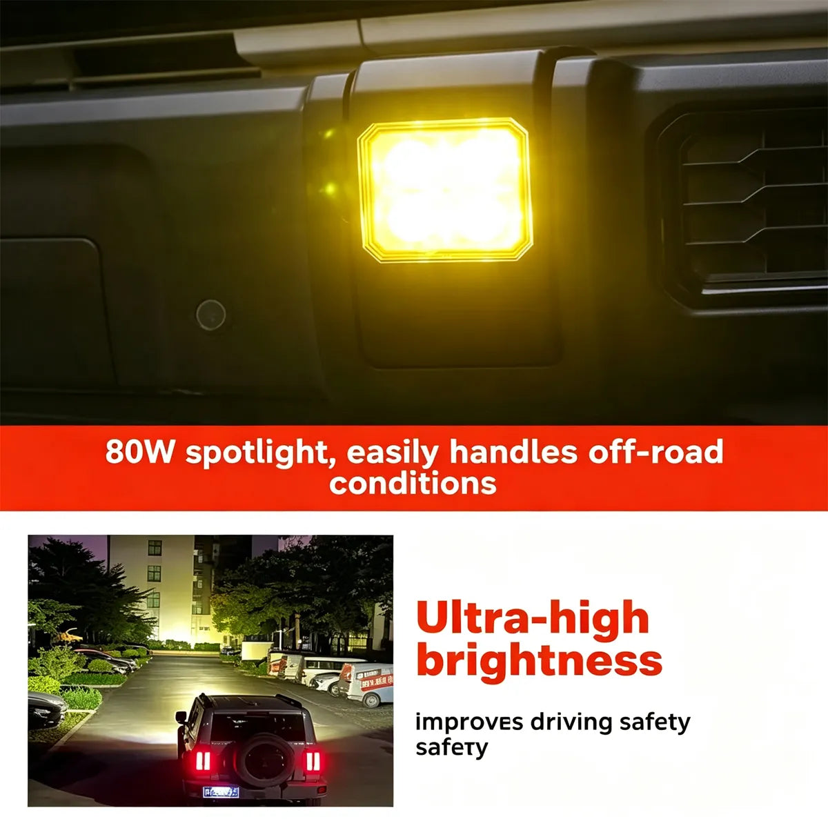 Front bumper spotlight Tank 300
