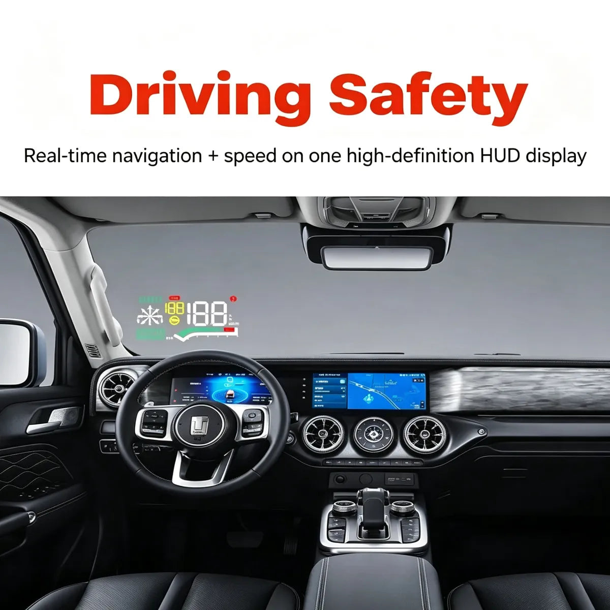 Multifunctional HUD projection display for Tank 300