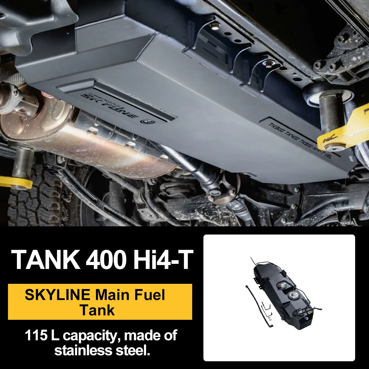 SKYLINE Main & Auxiliary Fuel Tanks for GWM Tank 300, 400 & 500