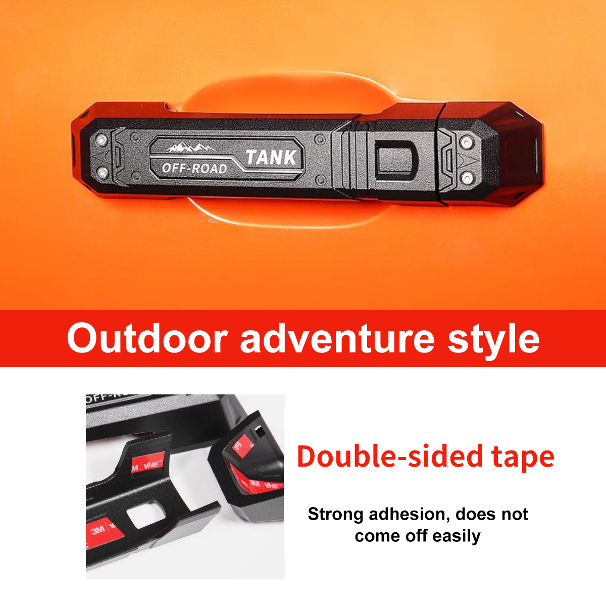 Cyberpunk-Style Door Handle Cover Set for Tank 300