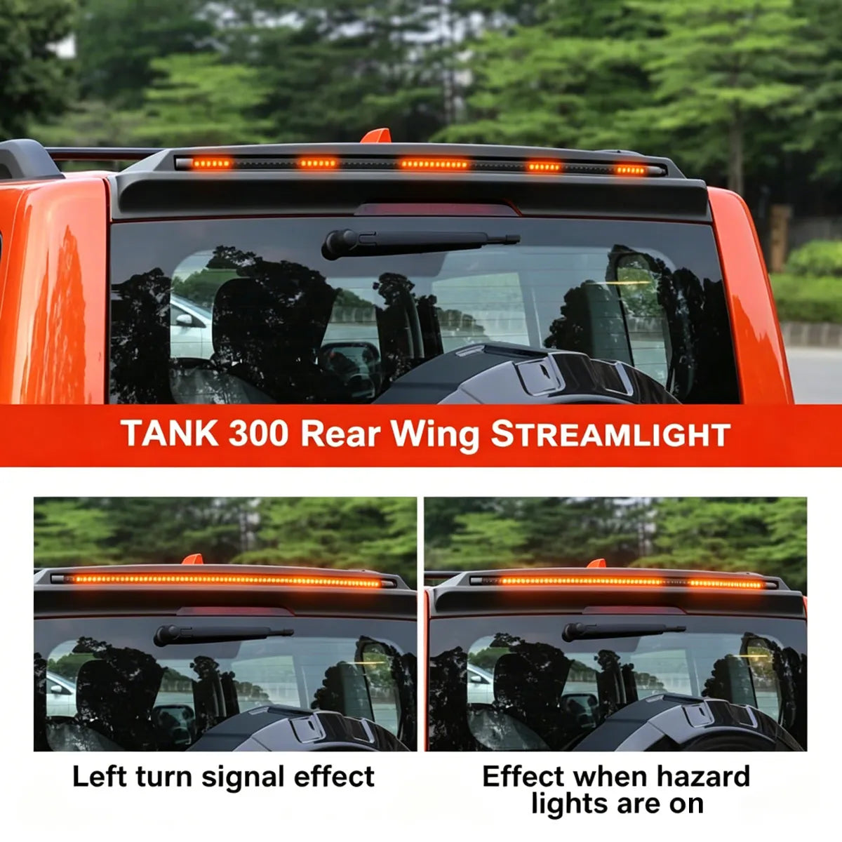 LED Rear Roof Spoiler for Tank 300