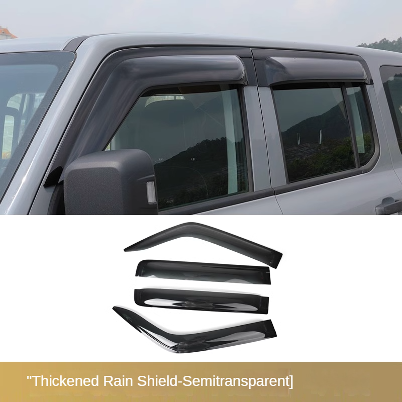 Translucent Window Rain Shield Set for GWM Tank 300/500 - product image 5 of 9