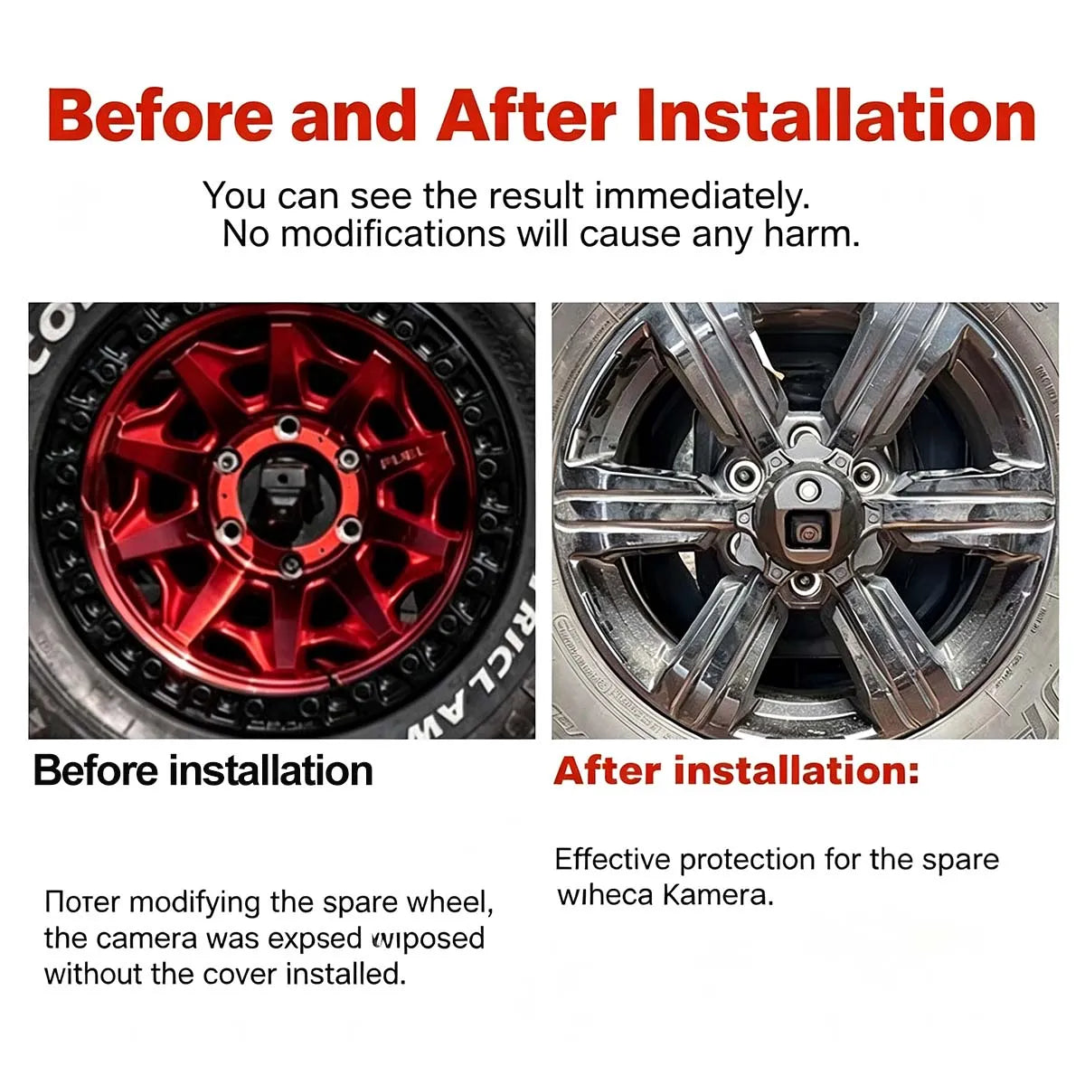 Protective cover for Tank 300 spare wheel disc