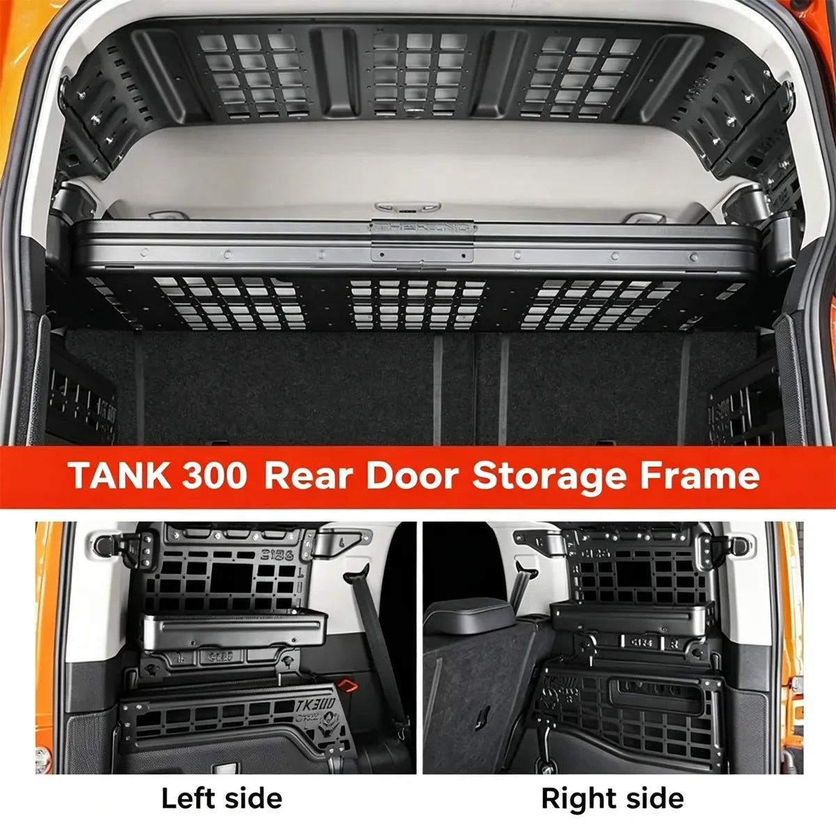 Rear Cargo Side Storage Shelves for Tank 300