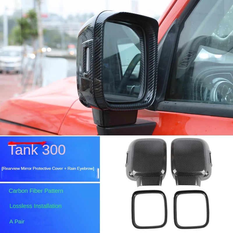 Rear View Mirror Cover and Rain Eyebrow Pair for GWM Tank 300 - product image 8 of 9