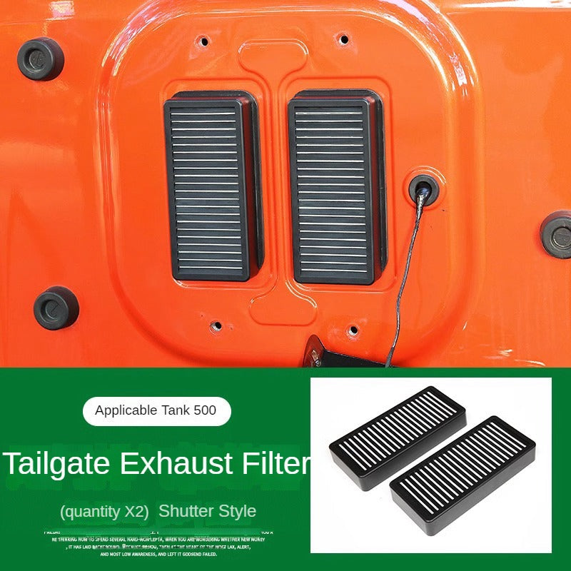 Tailgate Vent Dust Filter Shutter Set for GWM Tank 300 and 500 - product image 6 of 8