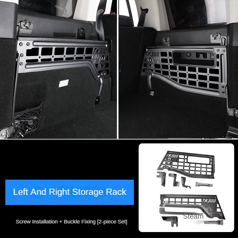 Aluminum Trunk Side Storage Rack System for GWM Tank 300