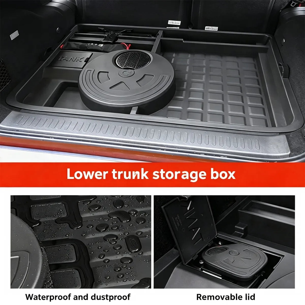 Organiser for the trunk Tank 300 – lower level of storage – Style 2
