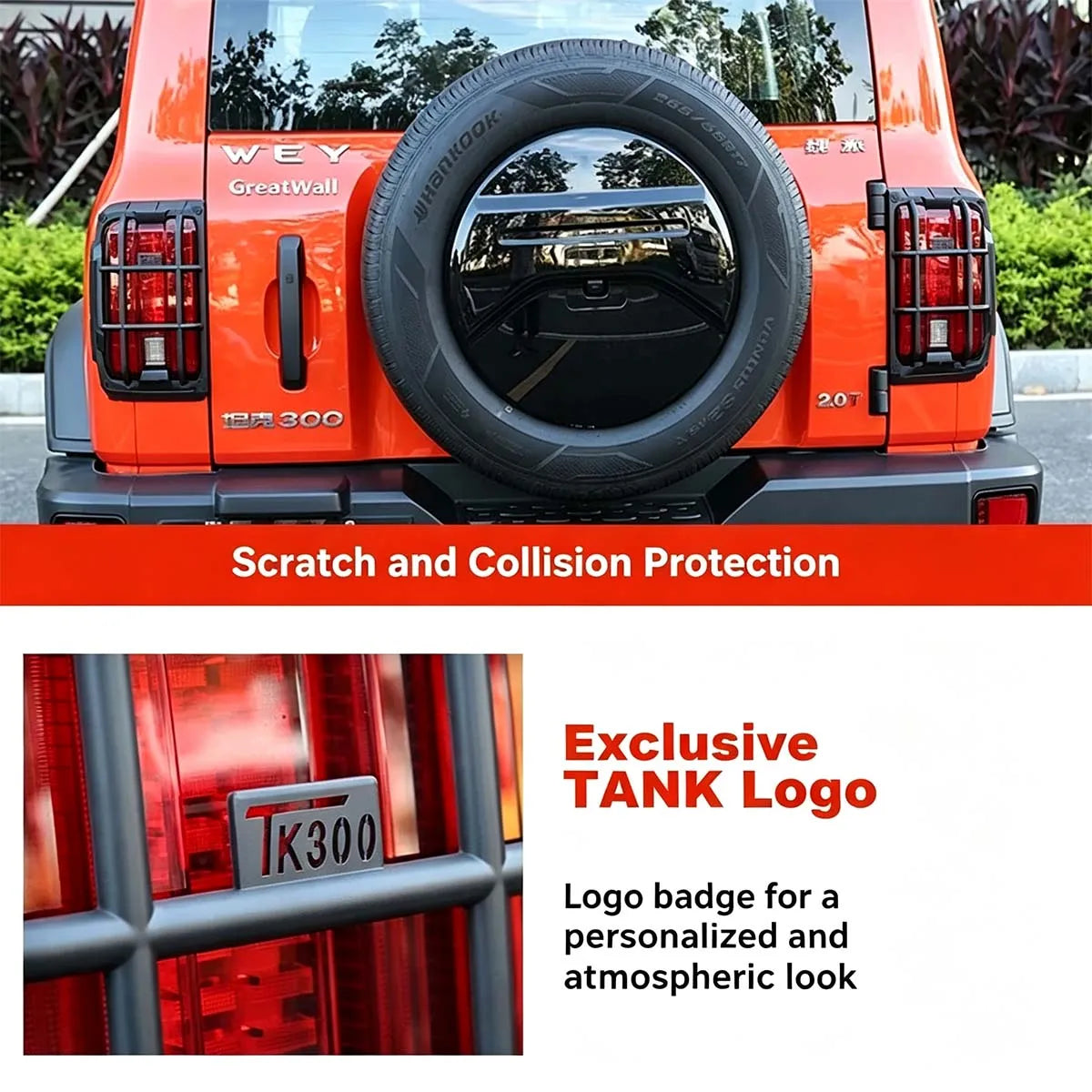 Front & Rear Light Guard Covers for Tank 300