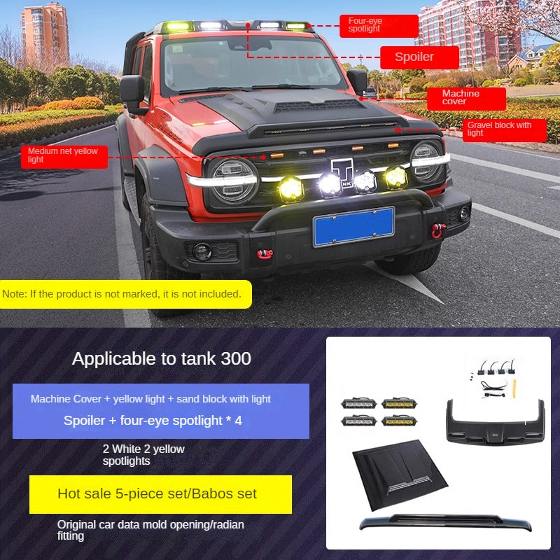 Blackout Exterior Lighting and Styling Kit Options for GWM Tank 300 - product image 17 of 21