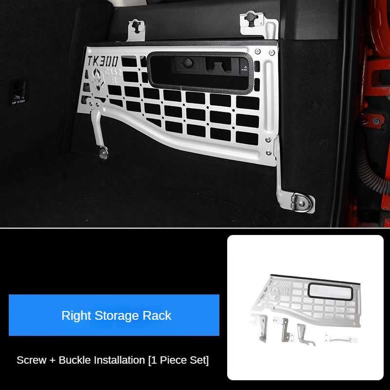 Aluminum Trunk Side Storage Rack System for GWM Tank 300