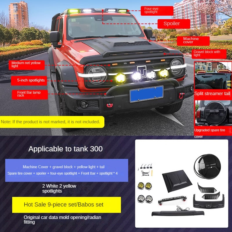 Blackout Exterior Lighting and Styling Kit Options for GWM Tank 300 - product image 21 of 21