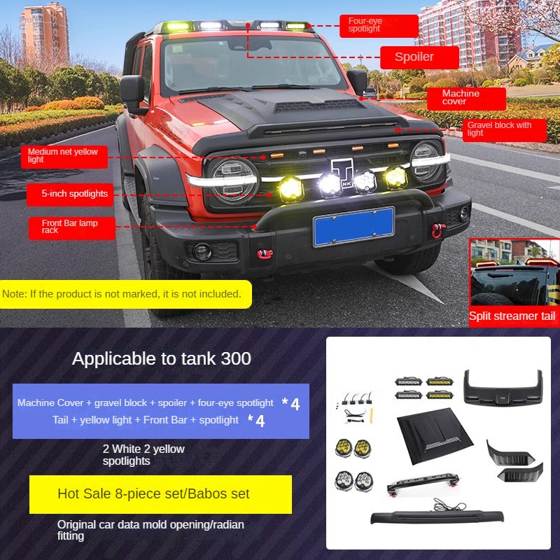 Blackout Exterior Lighting and Styling Kit Options for GWM Tank 300 - product image 19 of 21