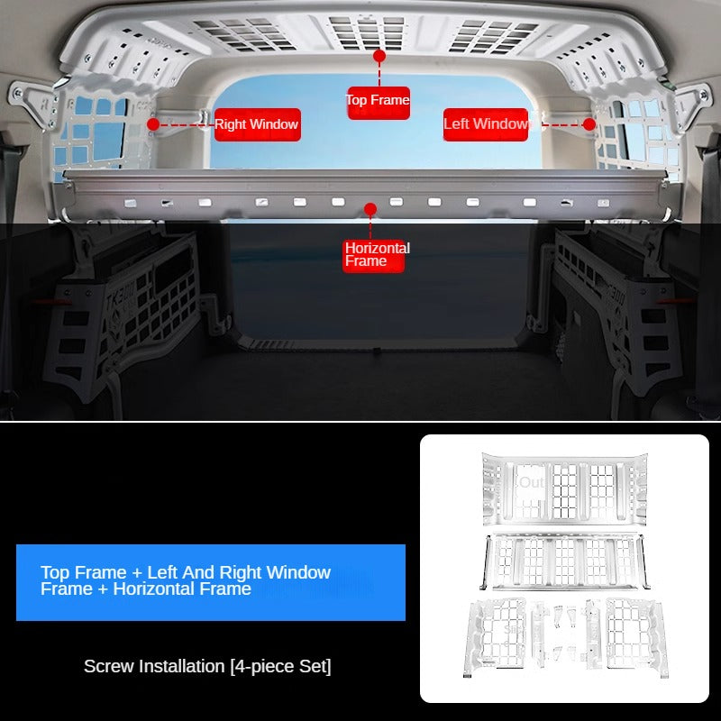 Aluminum Trunk Side Storage Rack System for GWM Tank 300