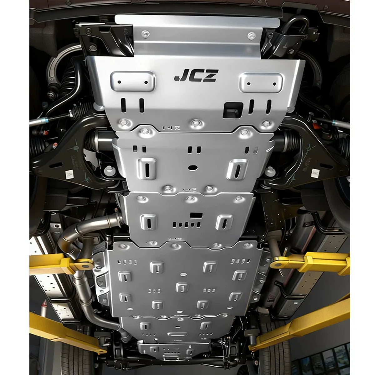 8mm Aluminum Alloy Fuel Tank Skid Plate for GWM Tank 300 / 400 / 500 – Off-Road Underbody Chassis Guard