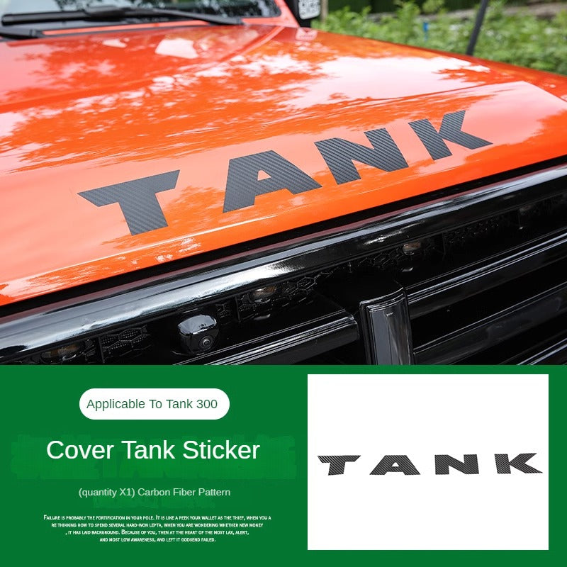 Reflective Mirror and Hood Letter Stickers for GWM Tank 300 - product image 5 of 6