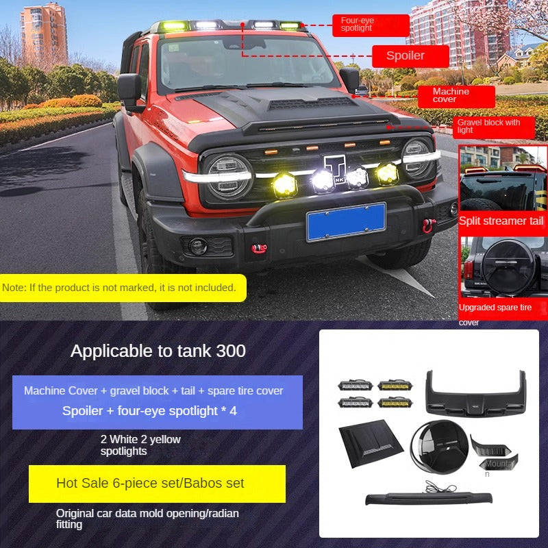 Blackout Exterior Lighting and Styling Kit Options for GWM Tank 300 - product image 18 of 21