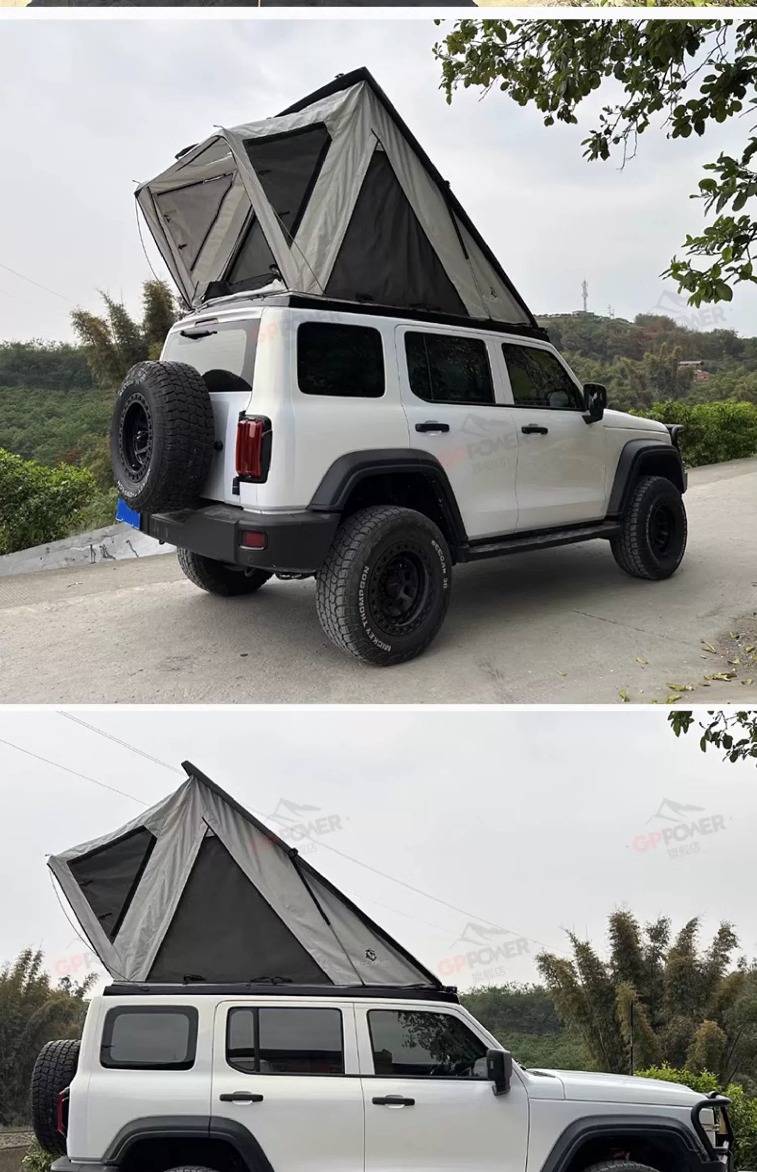 GWM Tank 300 Integrated Roof Tent Outdoor Camping Equipment Side Canopy