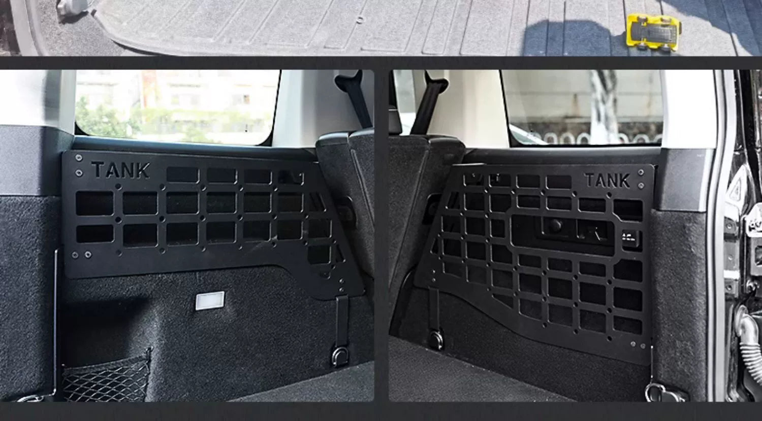 Upgraded Trunk Side Window and Tail Box Storage Rack System for GWM Tank 300