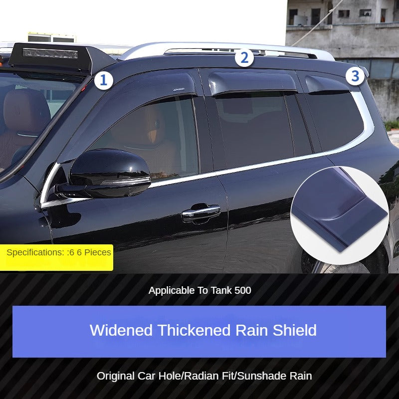 Rain Guard Window Visor Set for GWM Tank 500 - product image 7 of 9