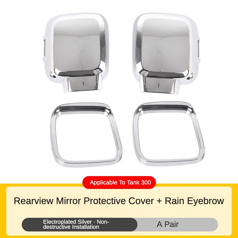 Rear View Mirror Cover and Rain Eyebrow Pair for GWM Tank 300 - product image 9 of 9