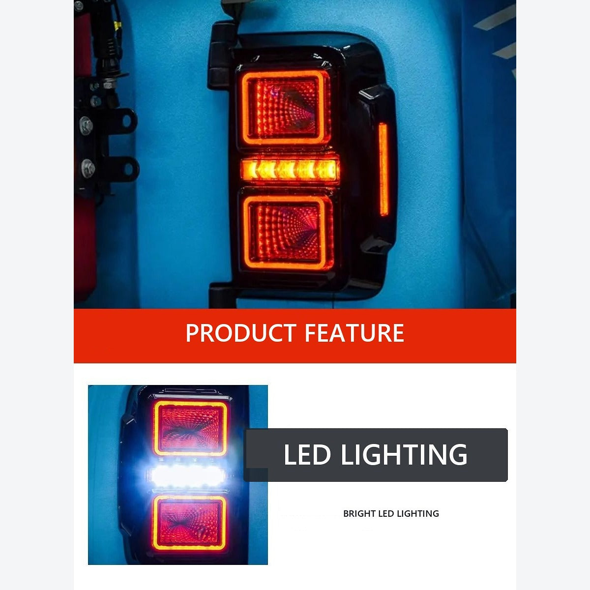 LED Tunnel Tail-Light Assemblies for GWM Tank 300 – Pair – product image 2