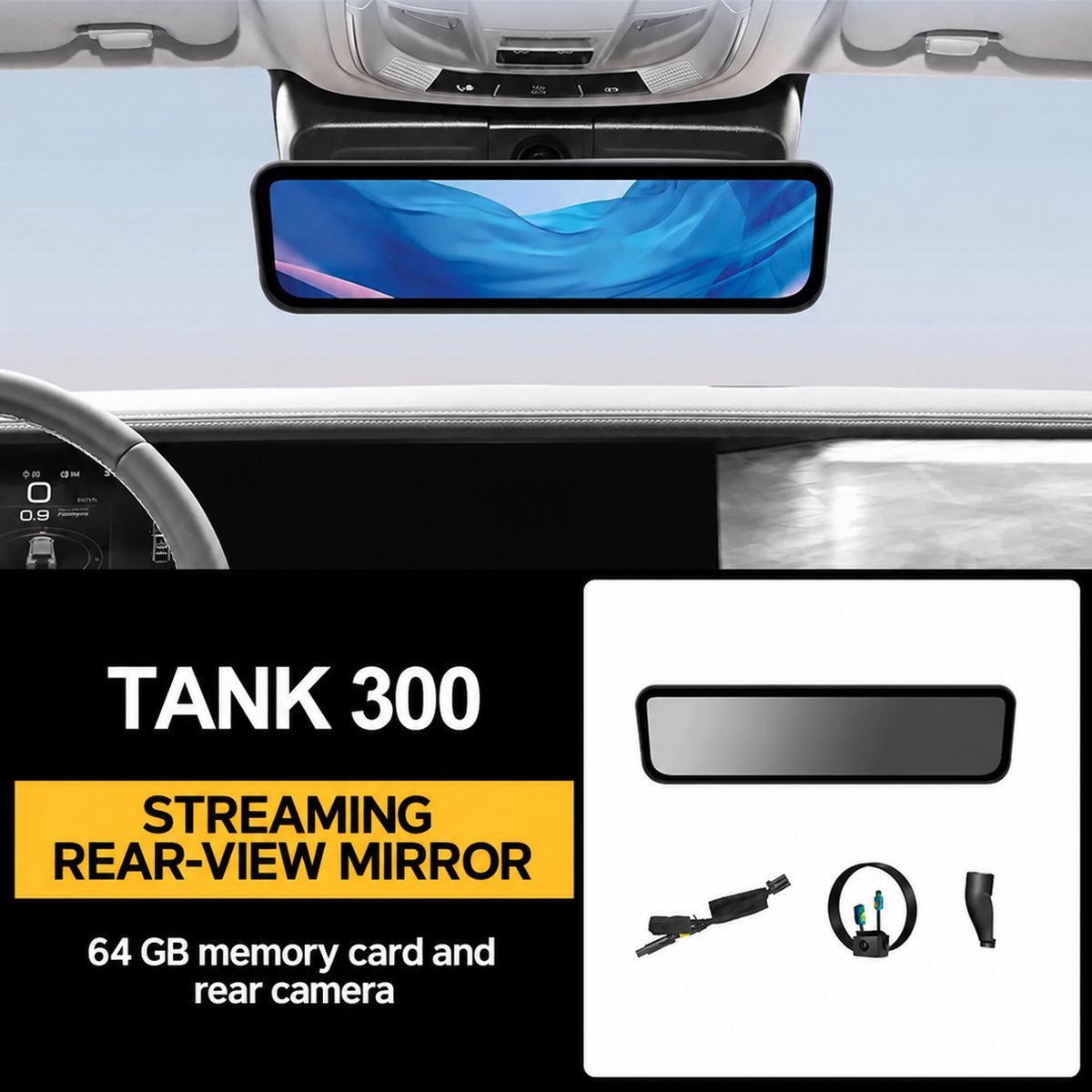 OEM-Style 4K Mirror Dash Camera for GWM Tank 300