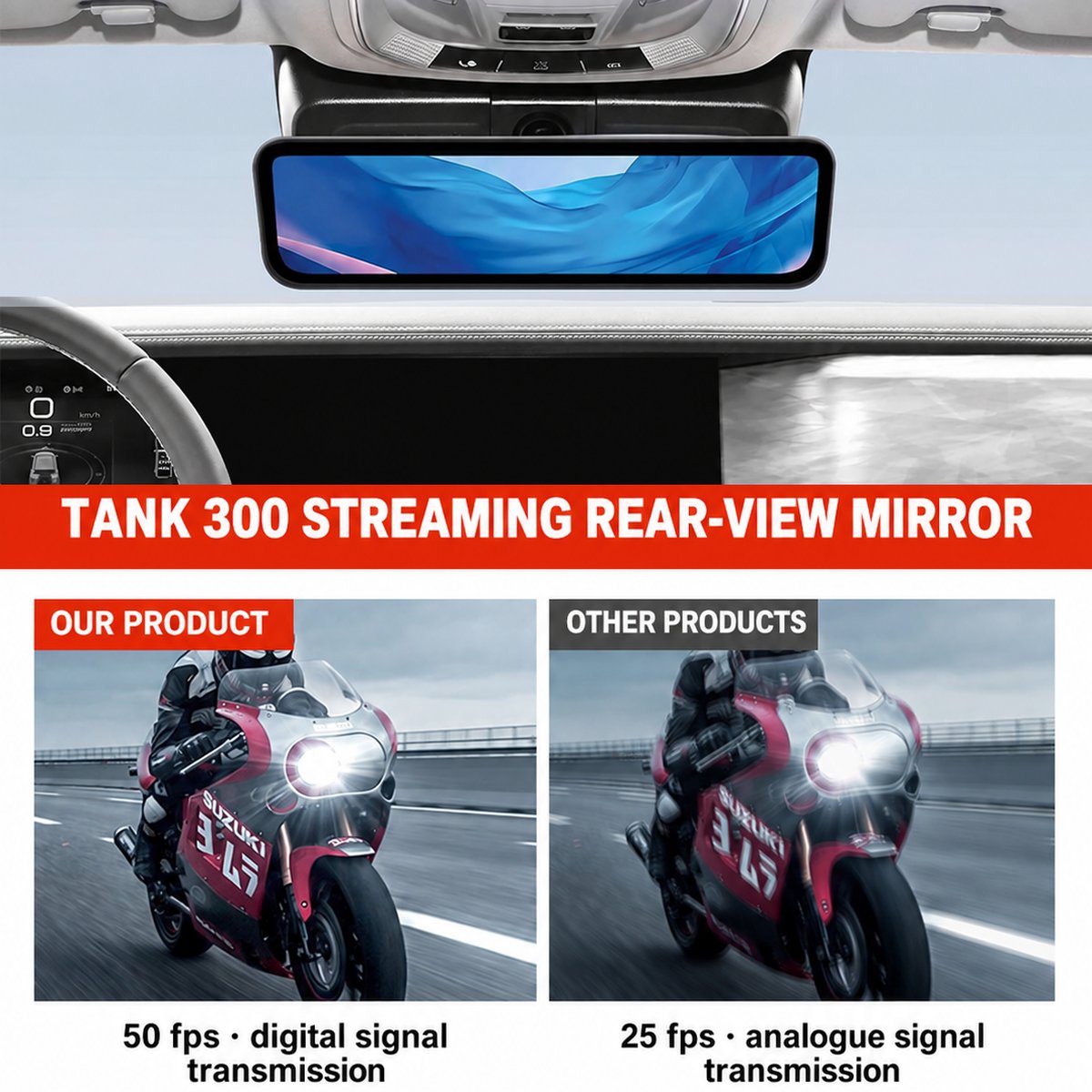 OEM-Style 4K Mirror Dash Camera for GWM Tank 300 – product image 2