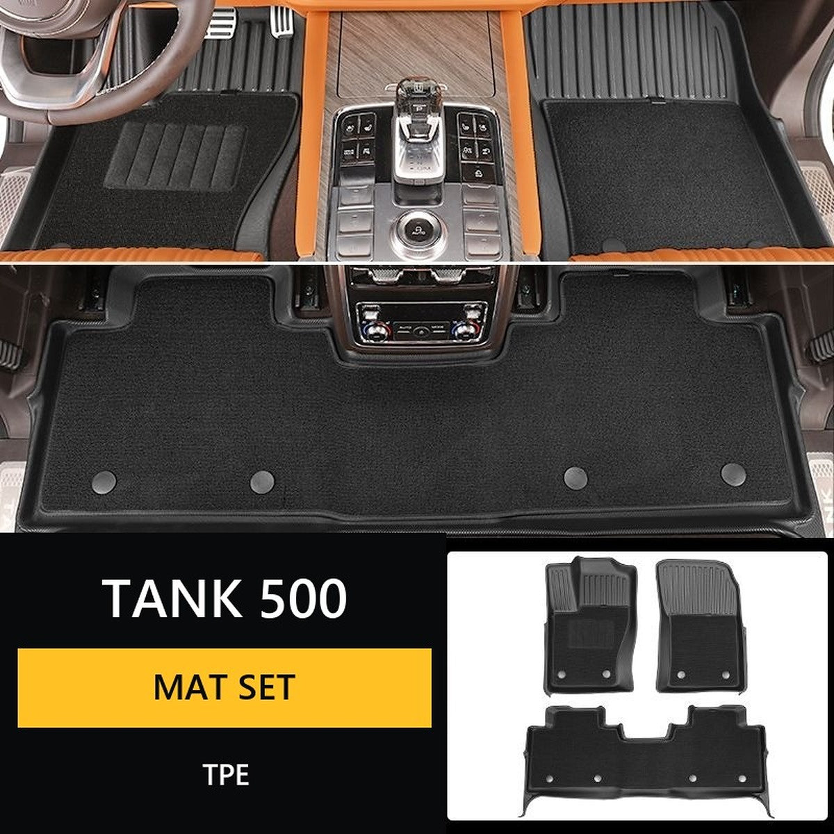 Waterproof TPE Floor Mats for GWM Tank 500 – product image 7