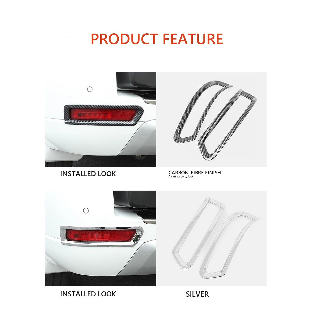 Rear Fog Light Trim for GWM Tank 500 – 2-Piece Set – product image 2